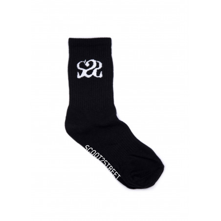 Chaussettes noires S2S Logo