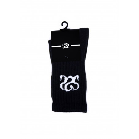 Chaussettes noires S2S Logo